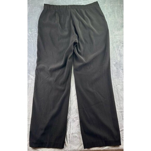 Coldwater Creek Bootcut Trouser Size 14 Black Flat Front, Side Pockets Tab Front - Picture 2 of 12